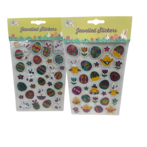 Easter Jewelled Stickers 30pc Asst