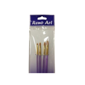 Paint Brushes: Brush Set Synthetic 4pc Set