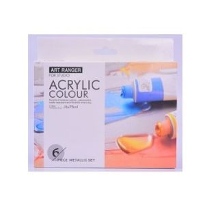 Paint: Acrylic Paint Set 6x75ml Metallic