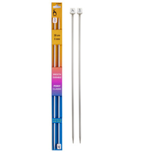 Crochet Knitting: Knobbed Aluminium 5.00mm 30cm