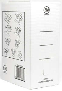 FM STORAGE CARTON JUMBO WHITE FOOLSCAP