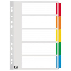 Index Tabs FM A4 5 Colours