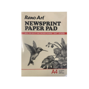 Newsprint Paper Pad A4 80 Sheets