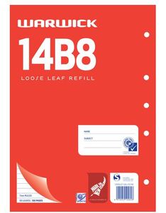 Pads 1: Warwick 14B8 A4 Refill Pad