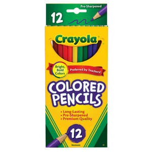Crayola Colored Pencils Full Size 12pk