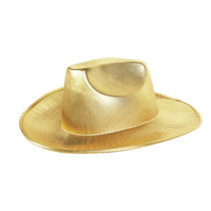 Hats: Gold Cowboy Hat
