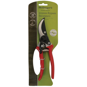 Gardening Tools: McGregors Bypass Secateurs 21.5cm
