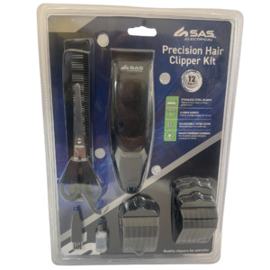 Hair Accessories: SAS Precision Hair Clipper Kit 12pce