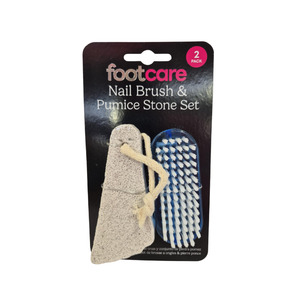 Hand Footcare: Footcare - Pumice Stone & Nail Brush Set