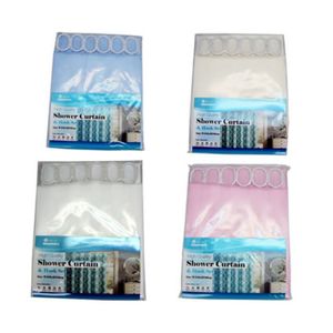 Shower Curtain W/hooks Fabric