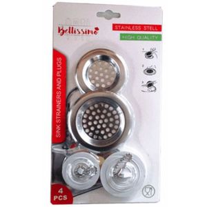 Sink Strainer & Plug 4pk