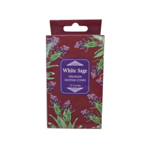 Incense: Backflow Cones - White Sage Incense