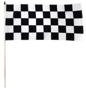 Flags: Flag - Checkered on Pole 30x60