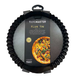 Bakeware: Bakemaster Round Flan-Quiche Pan 20x3.5cm