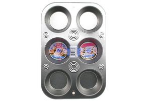 Bakeware: 6 Cup Muffin Pan 26.5 x 18 x 3cm