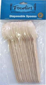 Bamboo Disposable Spoons 20pc