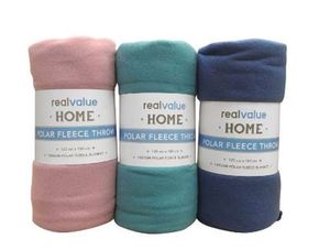 Blankets Linen: Real Value Polar Fleece Throw