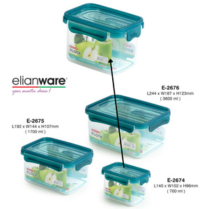 E-Lock Airtight Seal Food Container 700ml