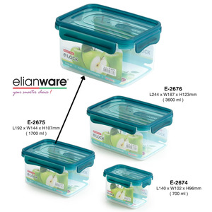 E-Lock Airtight Seal Food Container 1700ml