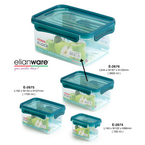 E-Lock Airtight Seal Food Container 3600ml