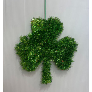 St. Patricks Day - Tinsel Shamrock 11.5in