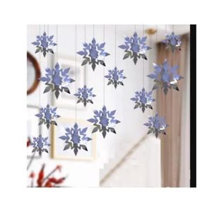 Decorations: Snowflake Hanging Decoration 14pc