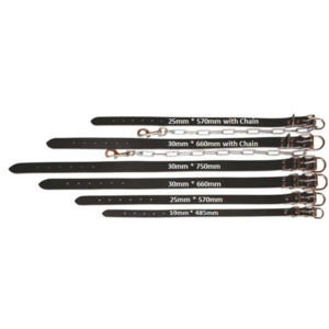 Collar Leather Drovers Top Dee Plus Chain 25 x 570mm