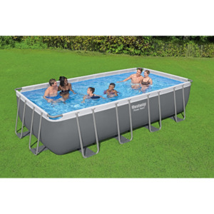 Bestway Power Steel Rectangular Frame Pool 5.49m x 2.74m x 1.22m with Sand Filter Pump