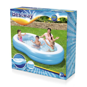 Inflatable Pools: The Big Lagoon Family Pool 2.62m x 1.57m x 46cm