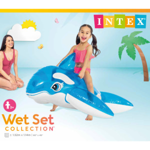 Inflatables: Intex Lil Whale Ride On - 3yrs+