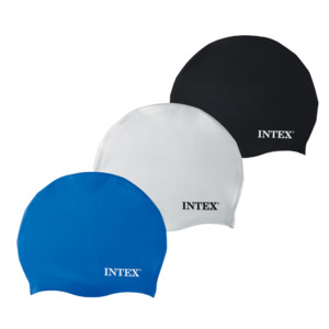 Swimming Accessories: Intex Silicone Swim Caps - 8yrs+