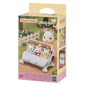 Sylvanian: Sylvanian - Triplets Stroller