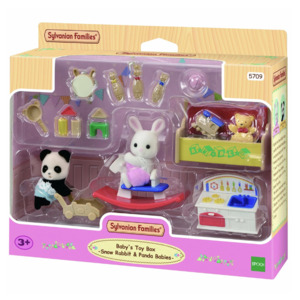Sylvanian: Sylvanian - Baby's Toy Box - Rabbit & Panda