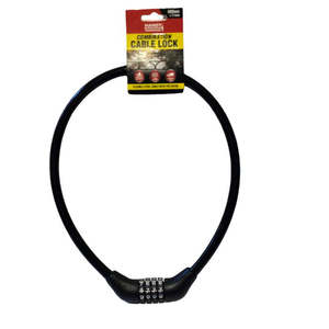 Bike: Cable Lock 4-Digit Combination Black