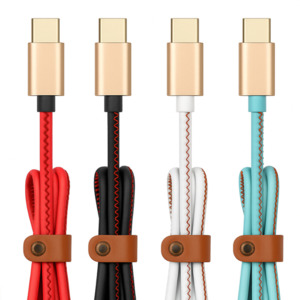 Phone Cables: Leather Cable Type C 1M