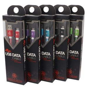 Micro Colorful Fabric Woven Braided USB Cable 1m