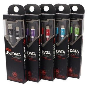 BK Bright Type-C Colorful Fabric Woven Braided 1m