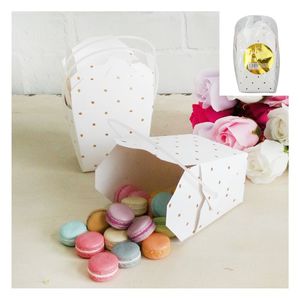 Giftbags: Party Box Metallic Gold Dotty 3pk