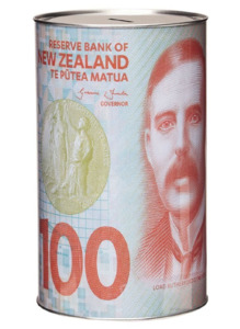 Novelty: Money Tin Box $100 Note