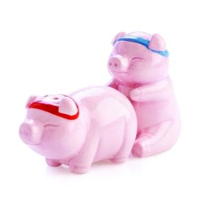 Novelty: Salt & Pepper Shaker Rude Pigs