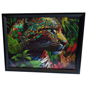 Giftware: 3D Art Polka Dotted Pantha 30 x 40cm