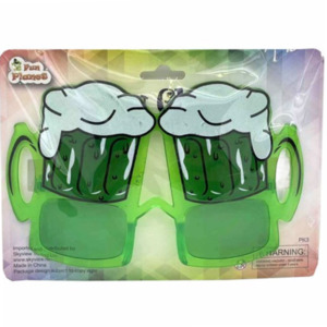 Green Beer Party Glasses