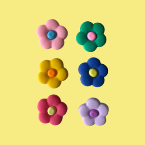 Bag charm: Sunny Charm - Flowers ( Set of 6)