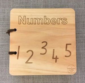 Wooden Numbers Book – English
