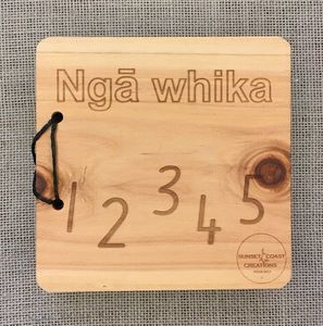 Wooden Numbers Book – Māori