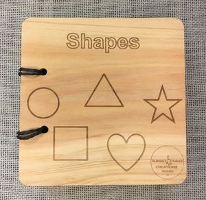 Products: Wooden Shapes Book – English