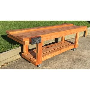 Products: 1.8m Well Top Carpentry Bench with Woodwork Vice – Primary School (Macrocarpa)