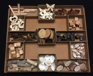 130 pce Sorting Tray – Natural