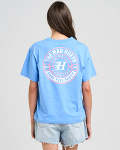 Products: Mad Hueys Good Life Womens SS Tee-Cornflower Blue - Sunset Surf & Turf