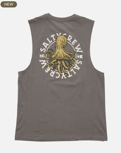 Products: Salty Crew Tentacles Muscle Tank-Charcoal - Sunset Surf & Turf
